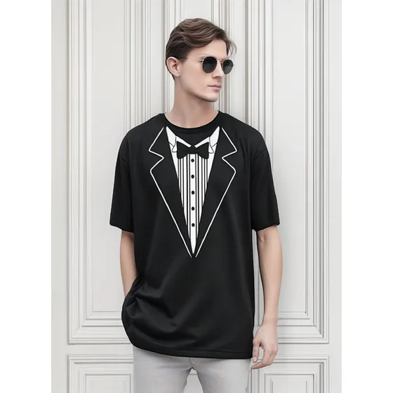 Camisetas Adultos Niños Algodon Personalizadas Traje Smoking