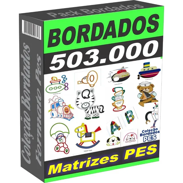 Pack 503.000 Matriz Bordados Pes Brother Bernina Baby Lock