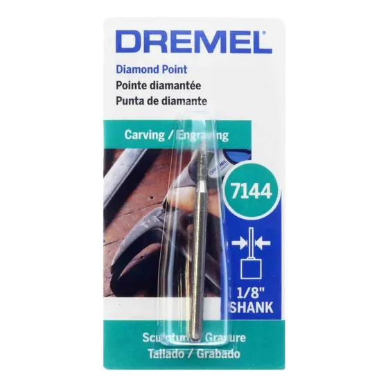 Punta Diamantada Cónica 3/32 7144 Dremel.