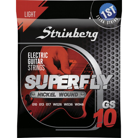 Encordoamento Guitarra Strinberg Gs-10 0.10 Cordas Nickel! Encordoamento Guitarra Strinberg Gs-10 0.10 Cordas Nickel!