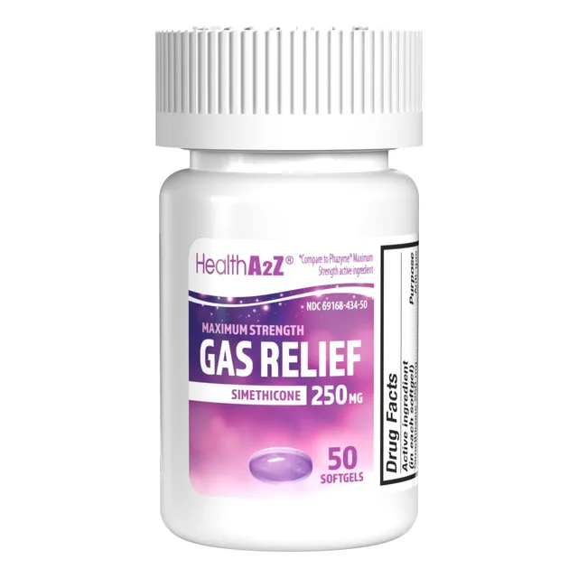Anti-gas Alivio Rápido Extra Fuerte Simeticona 250mg 50 Cap