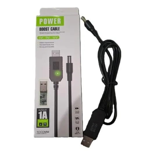 Cable Adaptador Usb 5v/12v Y 1.5a Para Router Moden Internet