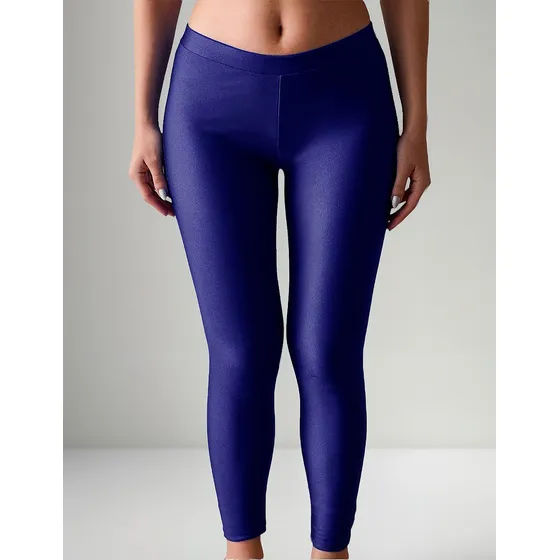 Calza Lycra Mujer Noche Fiesta Brillosa Calce Perfecto 