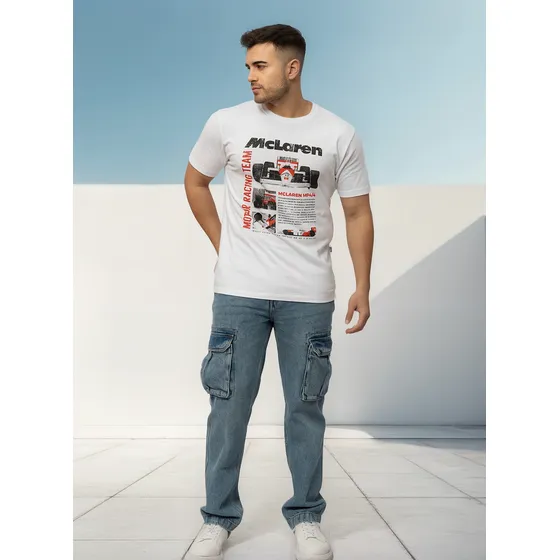 Pantalón Cargo Regular De Jean