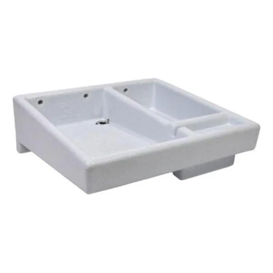 Lavadero De Plastico Con Pileta Derecha Blanco