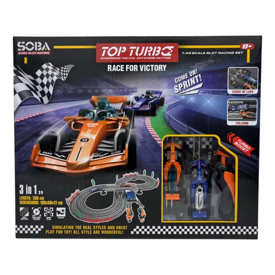 Pista De Carreras Formula 1 Con 2 Autos 3 En 1