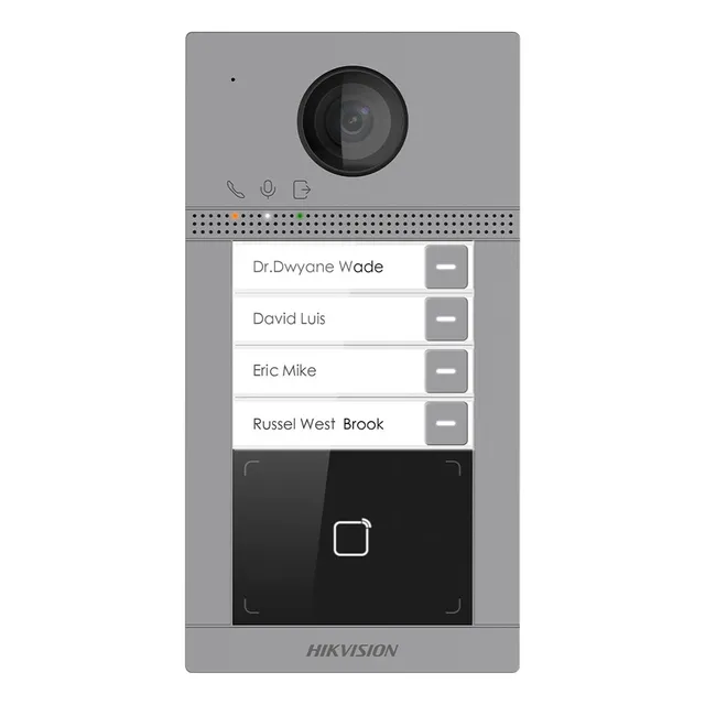 Video Portero Ip De 4 Botones Hikvision Ds-kv8413-wme1