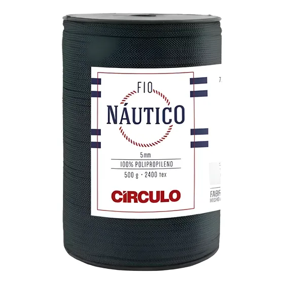 Fio Náutico 5mm Circulo 500g  Para Crochê Tricô Macramê