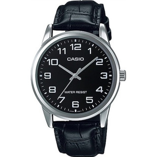Reloj Casio Mtp-v001l-1b Hombre Correa Negro Bisel Plateado Reloj Casio Mtp-v001l-1b Hombre Correa Negro Bisel Plateado
