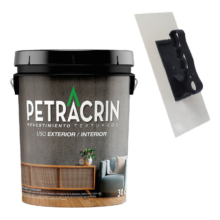 Revestimiento Texturado Grano Medio 30 Kg + Llana Plastica Revestimiento Texturado Grano Medio 30 Kg + Llana Plastica