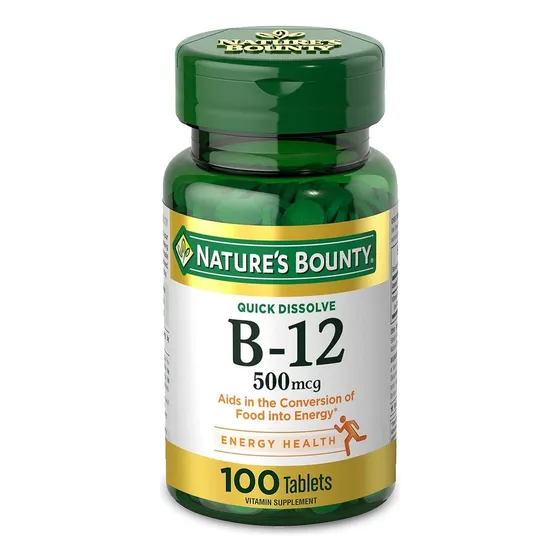 Suplemento De Vitamina B-12 De Nature's Bounty, 500 Mcg, 100