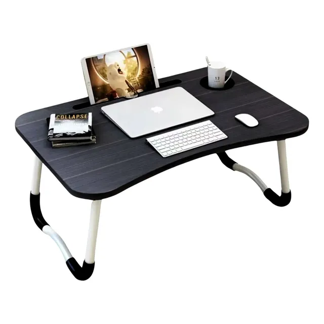 Mesinha De Colo Mdf Suporte Notebook Tablet Copo Sofá Cama