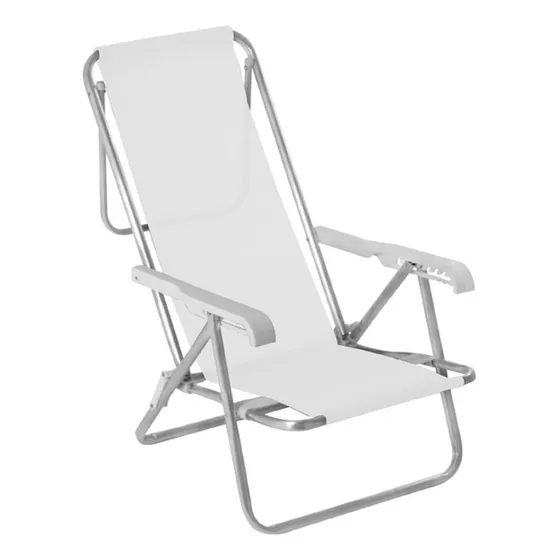 Silla Reclinable 8 Posiciones Alum Iniosannet Blanco