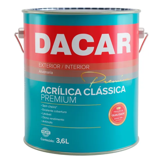 Tinta Acrílica Premium 3,6l Dacar - A Sua Cor Cor Tangerina