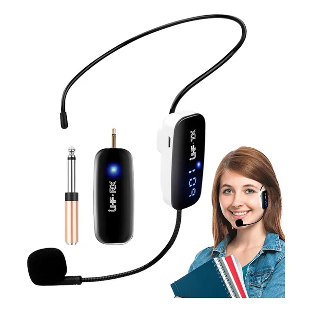 Microfones E S De Headset Sem Fio Fone De Ouvido Com Microfo