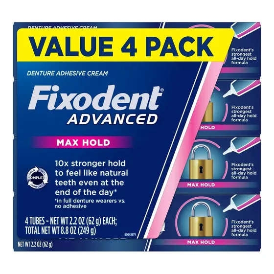 Adhesivo Para Dentaduras Fixodent Adva - g a $47270
