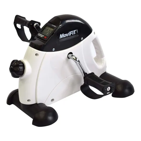 Bicicleta Mini Bike Pedales Ejercitador Estática Movifit Color Blanco