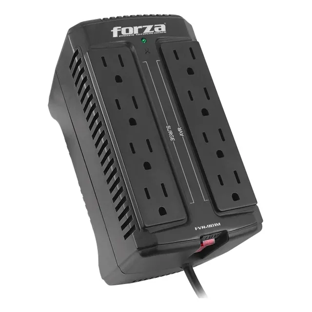 Estabilizador Regulador Forza 900va 450w Modelo Fvr-902 8 Tomas