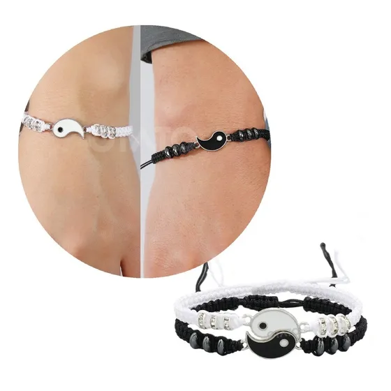Pulseras Para Parejas Distancia Yin Yang Para Compartir