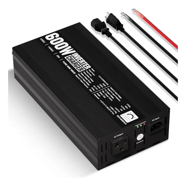Inversor Cargador Eco-worthy 600 Watt Sinuosoidal Nuevo