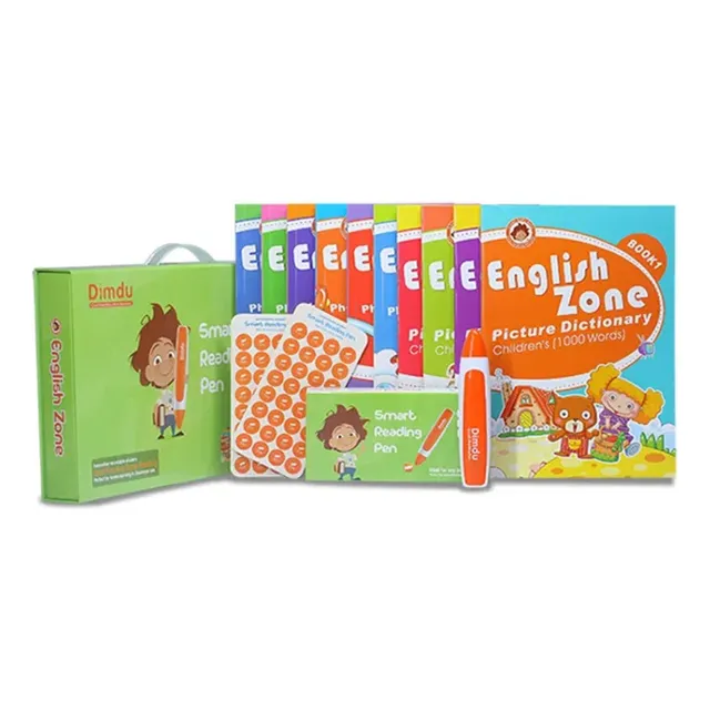 Pack Cursos De Inglés 10 Libros + 1 Smart Pen Lectura Audio