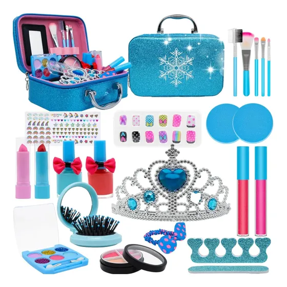 Kit Maquillaje Niñas Accesorios Linda Belleza Juego Diversió