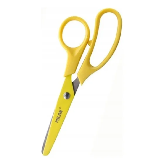 Tijera Escolar Básica Color Amarillo Milan