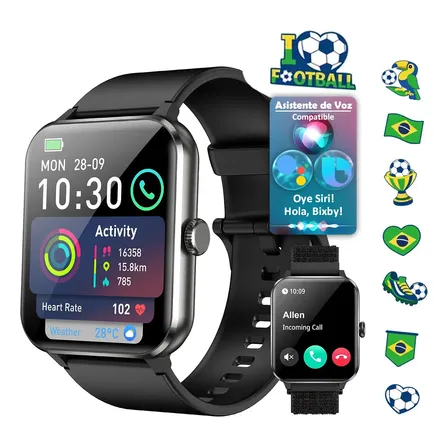 Relógio Inteligente Smartwatch Blackview R50 Gps 10m/ip68 Preto