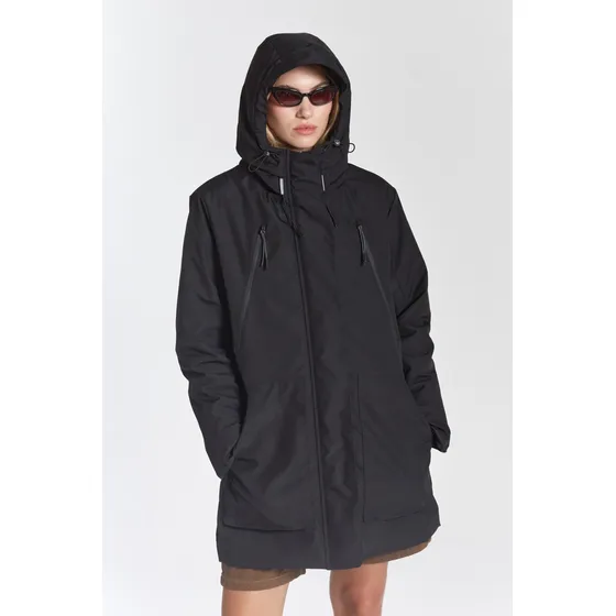 Campera Mujer Impermeable Capucha Lluvia Gemini Parka Supply