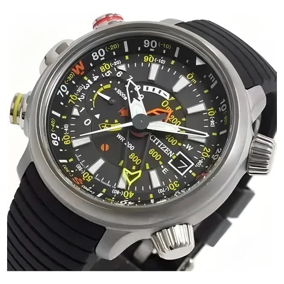 Citizen Relógio Eco-Drive Altichron BN4021-02E Masculino Super Titânio 200m