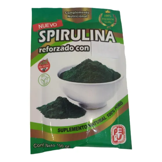 Spirulina Reforzada Sobre De 90gr Fuente De Proteinas