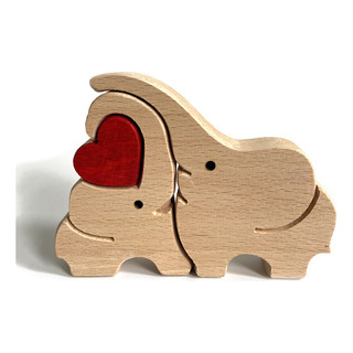 B14 - Figuras De Madera Con Forma De Corazón Con Forma De An B14 - Figuras De Madera Con Forma De Corazón Con Forma De An
