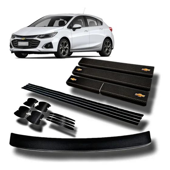 Protector Cubre Zócalos Chevrolet Cruze Carbono Accesorio