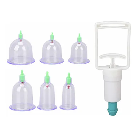 Kit 6 Ventosas Chinas Latas Terapia Masaje Al Vacio Salud G3
