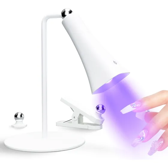 Luz Uv Para Uñas, 4 En 1 Lámpara Uv Para Uñas 360° Ajuste