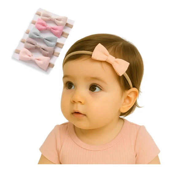 Balacas Bebé  Nylon X 5 Color Variado