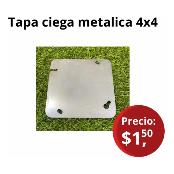 Tapa Ciega Metálica 4x4