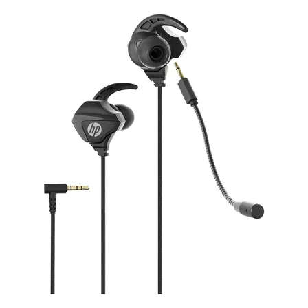 Auriculares Intraurales Con Cable Hp Dhh-3113 De 3,5 Mm Con  Negro