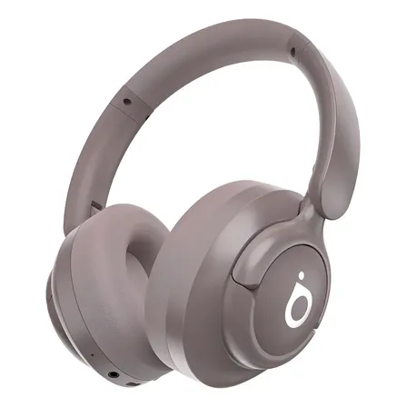 Fone De Ouvido Bluetooth Com Anc (redução Ativa De Ruído), Bluetooth 5.4, Graves Profundos, Protetores Auriculares De... Rosa