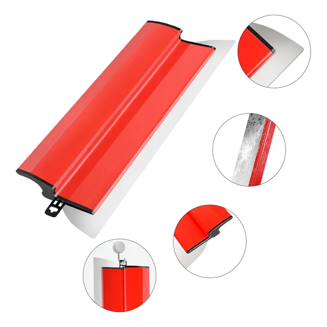 Desempenadeira Para Massa Corrida Gesso Aço Inox Lisa 60cm