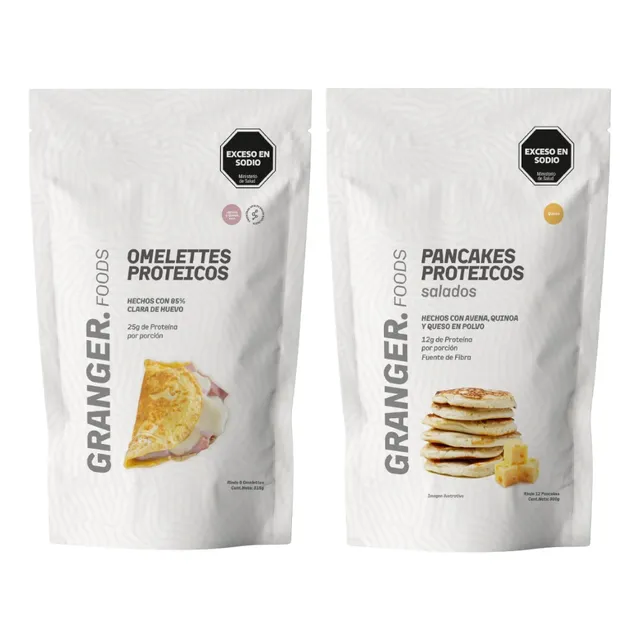 Granger Foods Proteicos Omelettes Jyq + Pancakes Queso 300g