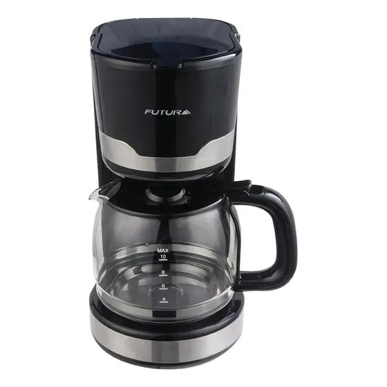 Cafetera De Goteo Futura 10 Tazas 1,5L Color Negro FUT-CG12BX