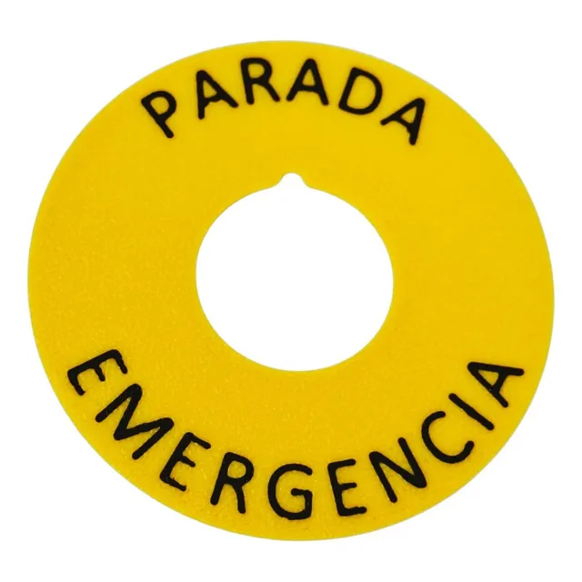 Arandela/anillo Pulsador Parada Emergencia. Pack 10 Piezas