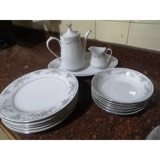 Vajilla Blanca De Porcelana Fina China