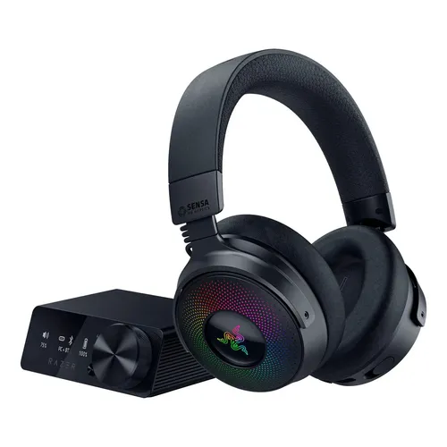 RAZER クラーケン7.1 V2 Fone de ouvido over-ear gamer Razer Kraken 7.1 V2 mercury white
