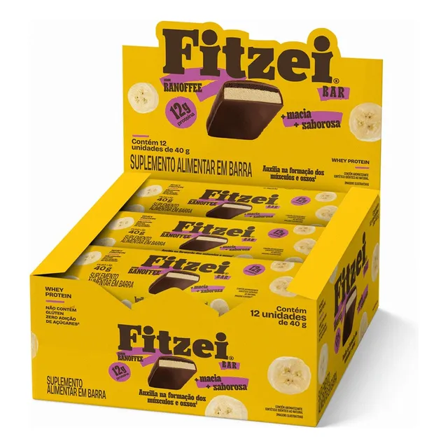 Barras Fitzei Sabor Banoffe 12x40g 