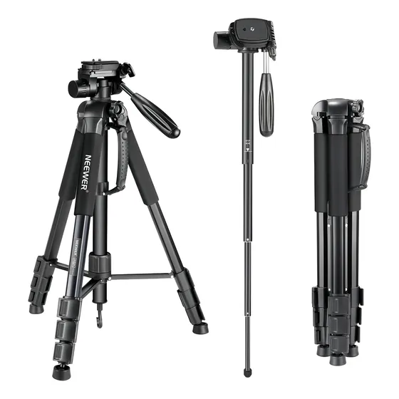 Tripode De 70 Para Camara Neewer 10089015 De 177 Cm Aluminio Negro