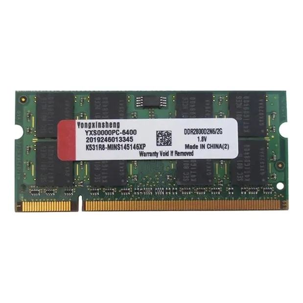 Memoria Ddr2 De 2gb 800mhz Ram Pc2-6400s Sodimm 1.8 V Nonecc