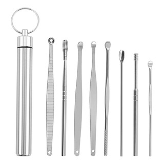 Kit Portátil De Extracción De Cera Para Los Oídos - Acero In Kit Portátil De Extracción De Cera Para Los Oídos - Acero In