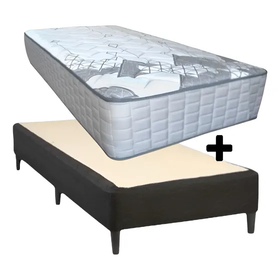 Somier 1 Plaza 90cm Resortes Trento